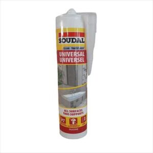 SEALANT SILICONE SOUDAL CLEAR  270ML CART