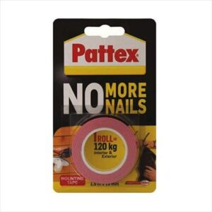 ADHESIVE NO MORE NAILS TAPE 120KG PATTEX
