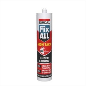 ADHESIVE FIX ALL HIGH TACK 290ML WHITE SOUDAL