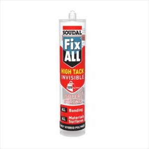 ADHESIVE FIX ALL HIGH TACK INVISIBLE 290ML SOUDAL
