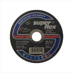 ABRASIVE DISC CUTTING STEEL S/FLEX 125MM*3.0MM*22.2MM