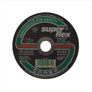ABRASIVE DISC CUTTING STONE S/FLEX 100MM*2.5MM*16.0MM