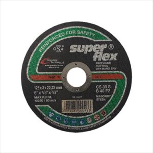 ABRASIVE DISC CUTTING STONE S/FLEX 125MM*3MM*22.2MM
