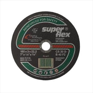ABRASIVE DISC CUTTING STONE S/FLEX 180MM*3MM*22.2MM