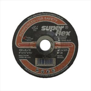ABRASIVE DISC GRINDING STEEL S/FLEX 100MM*6MM*16MM