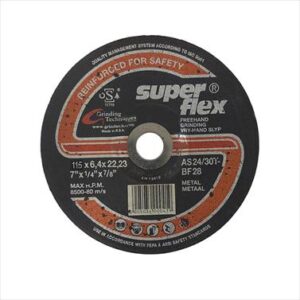 ABRASIVE DISC GRINDING STEEL S/FLEX 115MM*6.4MM*22.2MM