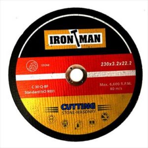 ABRASIVE DISC CUTTING STONE 230X3X22.2 IRONMAN
