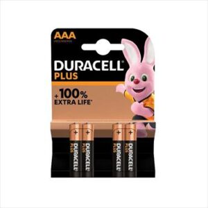 BATTERY DURACELL PLUS ELEC AAA 4 S 1.5V MN2400K4