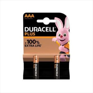 BATTERY DURACELL PLUS ELEC  AAA 2 S 1.5V MN2400B2