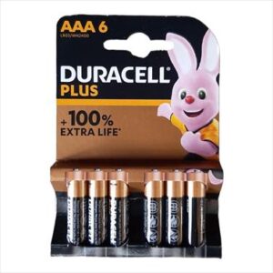 BATTERY DURACELL PLUS REMOTE AAA 6 S 1.5V DURO60