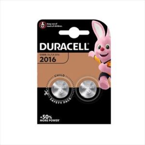 BATTERY DURACELL LITHIUM COINS CR2016 2 S DURO07