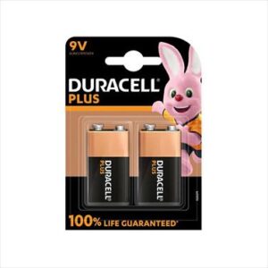BATTERY DURACELL PLUS 9V RECTANGULAR 2 S DUR109