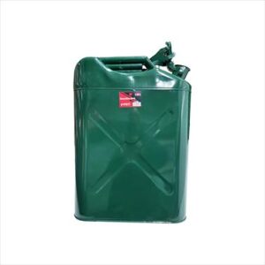JERRY CAN 20LTR METAL GREEN PETROL DIESEL