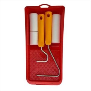PAINT ROLLER MINI SET C/W TRAY 6 PCE COMBI