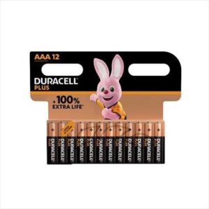 BATTERY DURACELL PLUS AAA 12 S DURO35