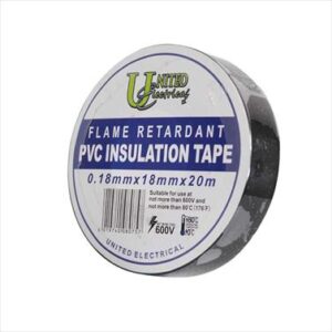 TAPE INSULATION PVC FLAME RETARD 20MT BLACK