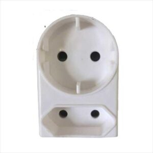 PLUG ADAPTOR R18 1*5AMP; 1*SHUKO