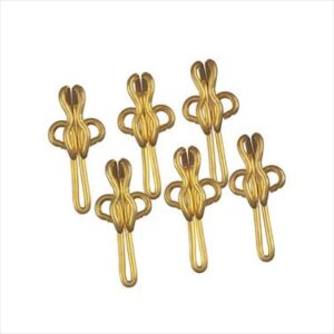CURTAIN HOOKS BRASS R7 100 PER PACK