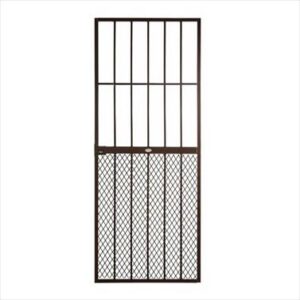 SECURITY GATE P/COATED BROWN NEDER 813X2032