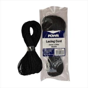 CORD LACING BLACK 2MMX20MTR