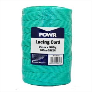 CORD LACING GREEN 2MMX500GR