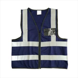 VESTS PIONEER REFLECTIVE ZIP ID POCKET NAVY LRG VD13