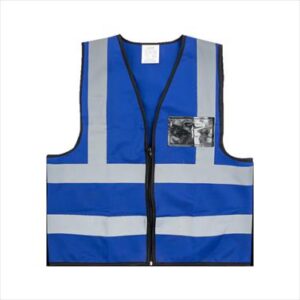 VESTS PIONEER REFL ZIP ID POCKET R/BLUE LRG VO22