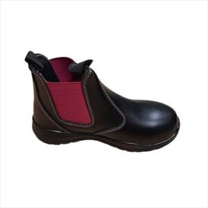 BOOT SAFETY LADIES DAISY PULLON BLACK PINK SIZE 4