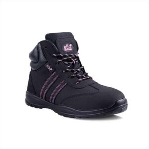 BOOT SAFETY LADIES JASMIN HIGHTOP TAKKIE BLACK PINK SIZE 3