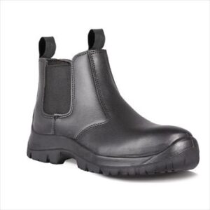 BOOT SAFETY  CHELSEA PULLON OIL/ACID ST/CAP BLACK SIZE  8