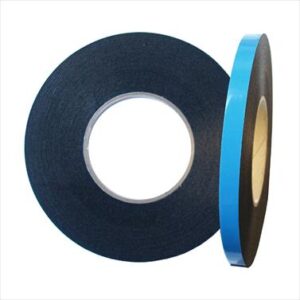TAPE BADGEMOUNT BLACK W/P .8X18X15MT ROLL PTH