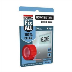TAPE DOUBLE SIDED MOUNTING  1.5MT*19MM 75KG SOUDAL 155603