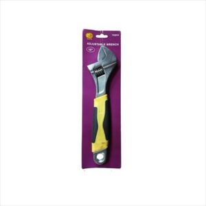 WRENCH ADJUSTABLE 250MM RUBBER GRIP