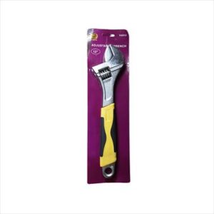 WRENCH ADJUSTABLE 300MM RUBBER GRIP