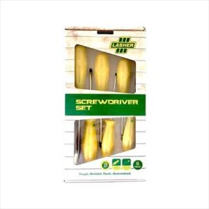 SCREWDRIVER SET 6 PCE LASHER FG06164 DISC