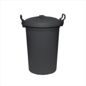 BIN REFUSE BIN C/W GRIP FOR LID 120LTR  BIG JIM BLACK COLLEC