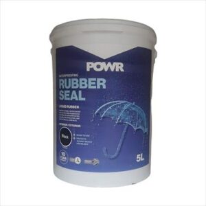 RUBBER SEAL WATERPROOF COATING BLACK  5 LTR POWR