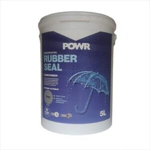 RUBBER SEAL WATERPROOF COATING LIGHT GREY  5LTR POWR