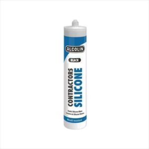 SEALANT SILICONE ALCOLIN CONTRACTORS BLACK 260ML CART