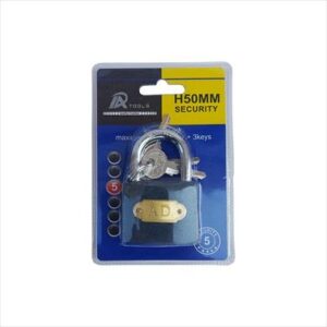 LOCK PADLOCK IRON CARDED 50MM H50MM