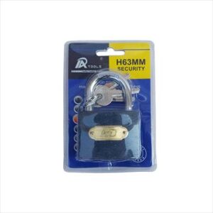 LOCK PADLOCK IRON CARDED 63MM H63MM
