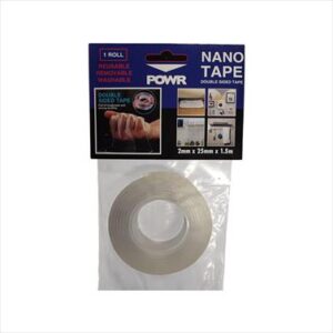 POWERBOND TAPE HIGH BOND NANO CLEAR 25MM*1.5MT