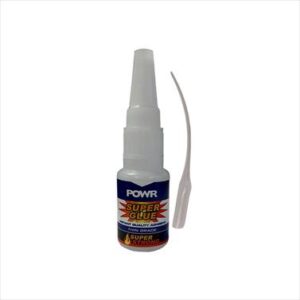 POWR SUPER GLUE 20GR ROUND BOTTLE THIN C/W PIN CAP